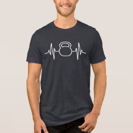 Minimalistisches M-Design | Fette Monogramm-Aussag Tri-Blend Shirt