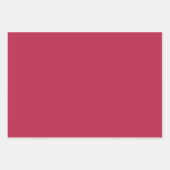 Minimalistisches Magenta, rosa, kräftig, schlicht Geschenkpapier Set (Vorderseite)