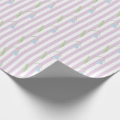 Minimalistisches Maiglöckchen-Geschenkpapier Geschenkpapier (Ecke)