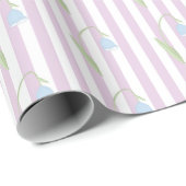 Minimalistisches Maiglöckchen-Geschenkpapier Geschenkpapier (Rolleneckpunkt)