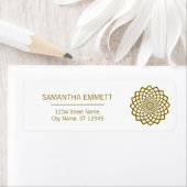 Minimalistisches Mandala Elegante Business Address (Insitu)