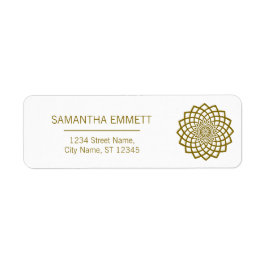 Minimalistisches Mandala Elegante Business Address