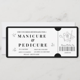 Minimalistisches Maniküre & Pediküre Einladung