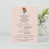 Minimalistisches Marigold-Hochzeitsprogramm Programm (Stehend Vorderseite)