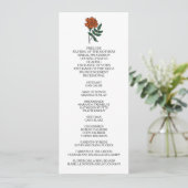 Minimalistisches Marigold-Hochzeitsprogramm Programm (Stehend Vorderseite)