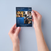 Minimalistisches Marketing Foto Flyer für Salon (Gruppe)