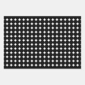 Minimalistisches, maskulinarisches schwarzes Wrapp Geschenkpapier Set (Vorderseite 3)
