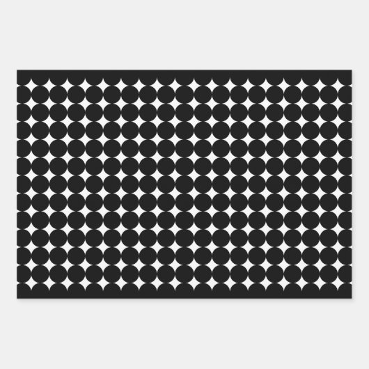 Minimalistisches, maskulinarisches schwarzes Wrapp Geschenkpapier Set (Vorderseite 3)
