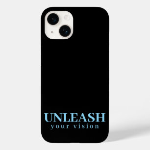 Minimalistisches Matt-Schwarz-Entfalte-Deine-Visio Case-Mate iPhone 14 Hülle