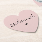 Minimalistisches, mattes Rosa Bridesmaid Geschenke Untersetzer (angewinkelt)