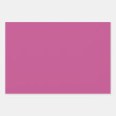 Minimalistisches Maulbeerpink schlichtes Geschenk Geschenkpapier Set (Vorderseite)