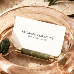 Minimalistisches Med-Spa Luxus-Ästhetik-Klinik Elf Visitenkarte