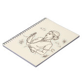 Minimalistisches Medizinjournal Notizblock (Linke Seite)