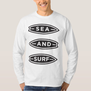 Minimalistisches Meer- und Surfdesign - Vintager O T-Shirt