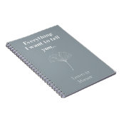 Minimalistisches Memorial-Geschenk für kundenspezi Notizblock (Rechte Seite)