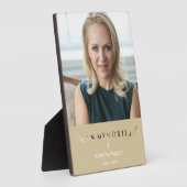 Minimalistisches Memorial Lounge Französisches Fot Fotoplatte (Seite)