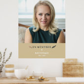 Minimalistisches Memorial Lounge Französisches Fot Poster (Küche)