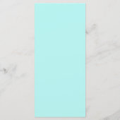 Minimalistisches Menü für Grüne Hochzeiten Menükarte (Rückseite)