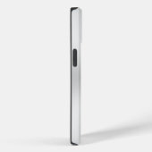 Minimalistisches metallisches Silberbild, Monogram Case-Mate iPhone Hülle (Rückseite / Rechts)