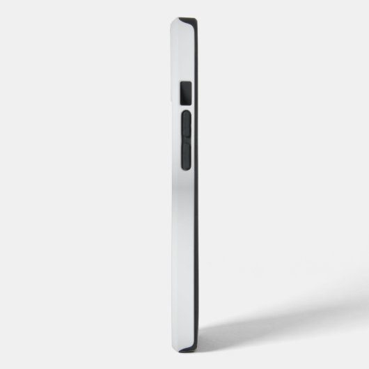 Minimalistisches metallisches Silberbild, Monogram Case-Mate iPhone Hülle (Rückseite / Links)