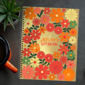 Minimalistisches Mit Monogramm Notebook mit einer Notizblock