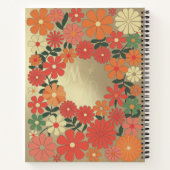 Minimalistisches Mit Monogramm Notebook mit einer Notizblock (Rückseite)