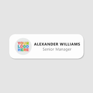 Minimalistisches Mitarbeiter-Logo Mitarbeitermagne Namensschild