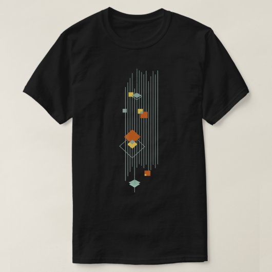 Minimalistisches Mittelalter Modernes Abstraktes M T-Shirt (Design vorne)