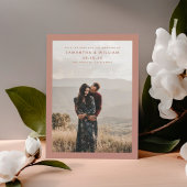 Minimalistisches Mix und elegantes modernes Foto Save The Date