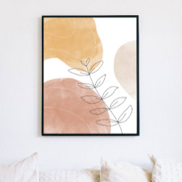 Minimalistisches Modern Boho Abstrakt Art Print Po Poster