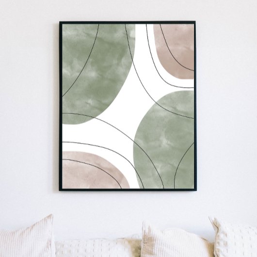 Minimalistisches Modern Boho Abstrakt Art Print Po Poster