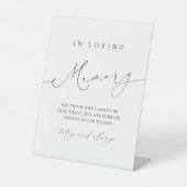 Minimalistisches Modern Chic Scrip in liebevollem  Sockelschild (Vorderseite)