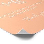 Minimalistisches Modern Simple Soft Peach Poster (Ecke)