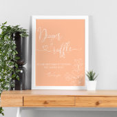 Minimalistisches Modern Simple Soft Peach Poster