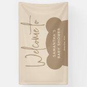 Minimalistisches, modernes Baby Duschbad Banner (Vertikal)