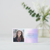 Minimalistisches modernes Berufliches Foto Visitenkarte (Stehend Vorderseite)