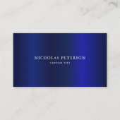 Minimalistisches modernes Berufliches Navy Blue Me Visitenkarte (Vorderseite)