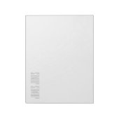 Minimalistisches, modernes Berufliches Notizblock (Rotiert)