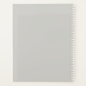 Minimalistisches, modernes, blassgraues, individue planer (Rückseite)