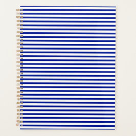 Minimalistisches, modernes blaues Streifen-Muster  Planer