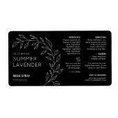 Minimalistisches, modernes botanisches Schwarz-Rau (Vorne)