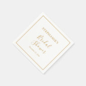 Minimalistisches modernes Brautparty Napkins Serviette (Ecke)