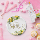 Minimalistisches modernes Brautparty Pappteller (Party)