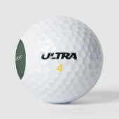 Minimalistisches modernes chic Calligraphy Name Du Golfball (Logo)