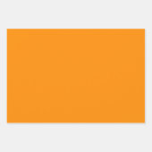 Minimalistisches modernes Deep Orange Geschenkpapier Set (Vorderseite 2)