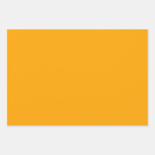 Minimalistisches modernes Deep Orange Geschenkpapier Set (Vorderseite 3)