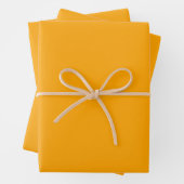 Minimalistisches modernes Deep Orange Geschenkpapier Set (Beispiel)