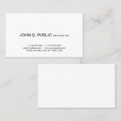 Minimalistisches modernes Design Elegante Sleek Sc Visitenkarte (Vorne/Hinten)