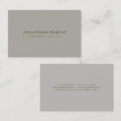 Minimalistisches modernes Design Elegante Vorlage Visitenkarte (Vorne/Hinten)