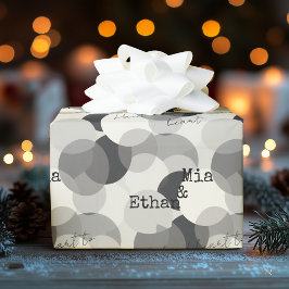 Minimalistisches modernes Design mit monochromen K Geschenkpapier